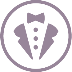 henrys tux logo button